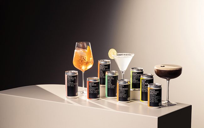 Moth canned cocktail range