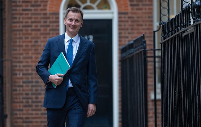 Jeremy Hunt, chancellor of the exchequer, announces the autumn statement