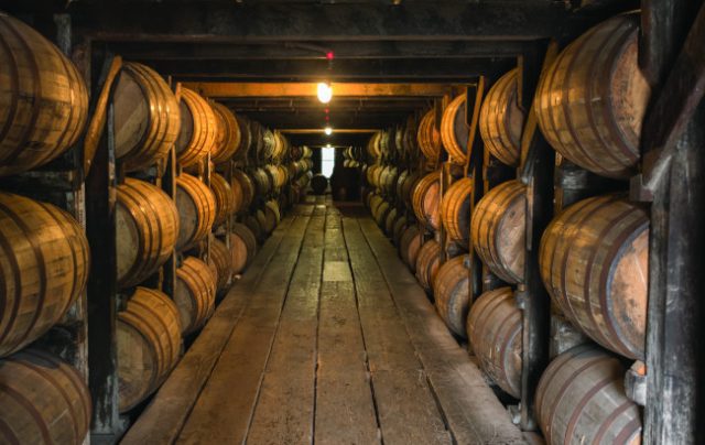 American whiskey barrels