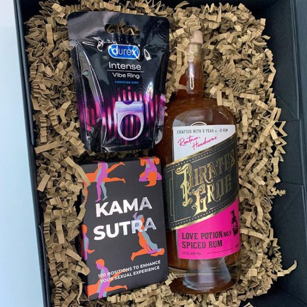 Spiced rum and sex toy gift pack banned