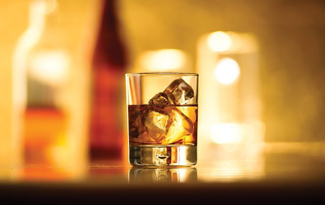 world whisky in a glass