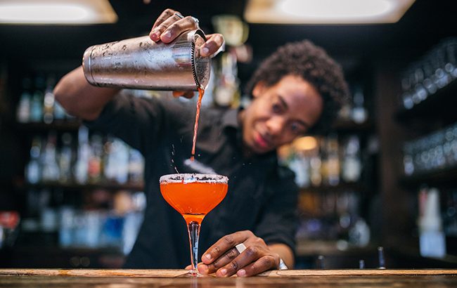 man making cocktail - for Google's Year in Search results, top trending cocktails revealed in December