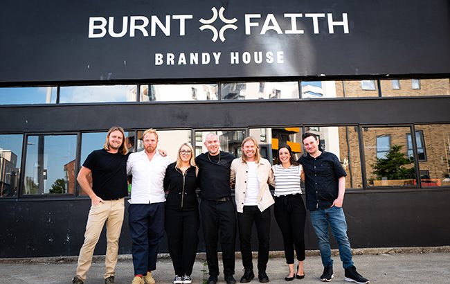 Burnt Faith brandy Team