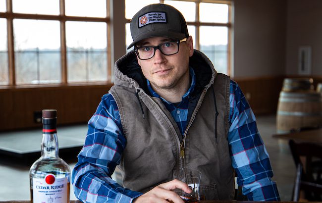 The new master distiller of Cedar Ridge, Murpthy Quint