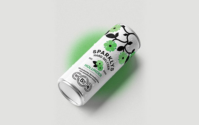 Sparklys Hard Seltzer Holunder