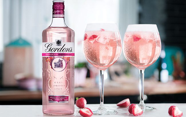 Gordon's Pink gin, spearheaded by Terry Fraser
