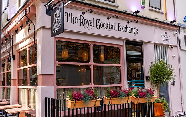 The Royal Cocktail Exchange in London’s Fitzrovia
