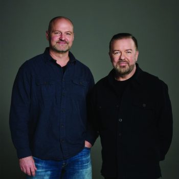 Chris Fraser and Ricky Gervais