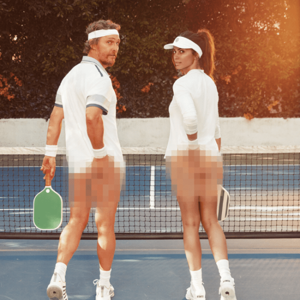 The McConaugheys go pantless for Pantalones