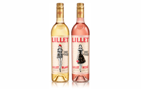 Lillet designs bottles for Emily in Paris