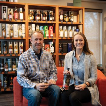 Holly Seidewand of First Fill Spirits with business partner Charles Grabitzky