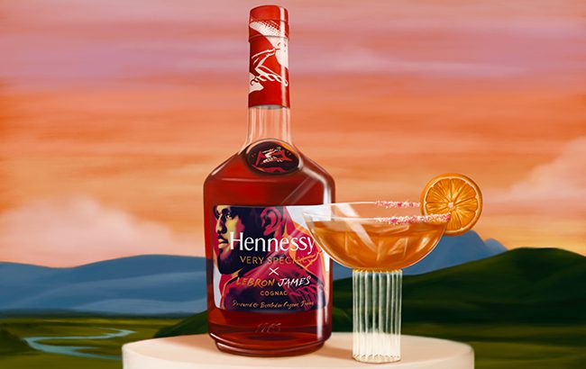 Hennessy x LeBron James - VS Bottle and Cocktail