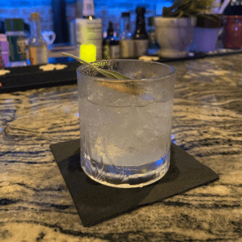 White Negroni cocktail