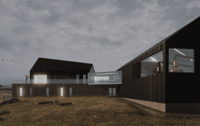 Isle of Barra Distillery rendering