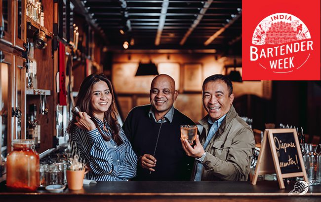Minakshi Singh, Vikram Achanta, Yangdup Lama, Co-Founders, India Bartender Week