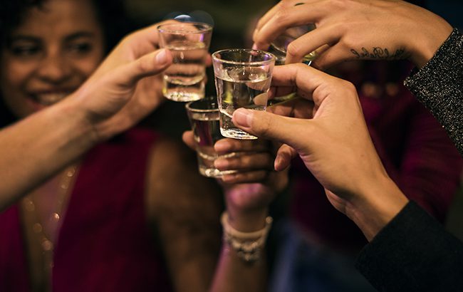 Shots are expected to be the number-one way to consume spirits at NYE