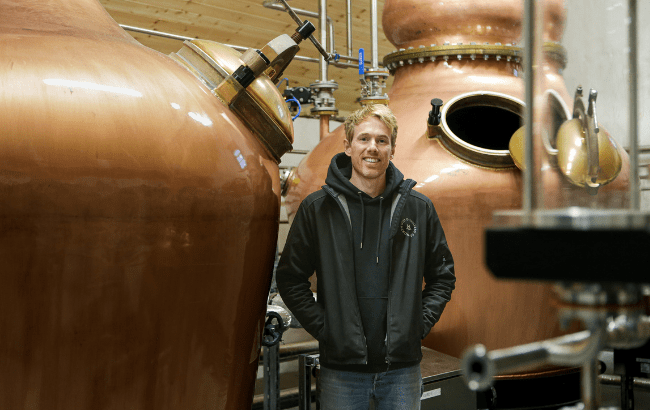 North Uist Distillery co-founder Jonny Ingledew
