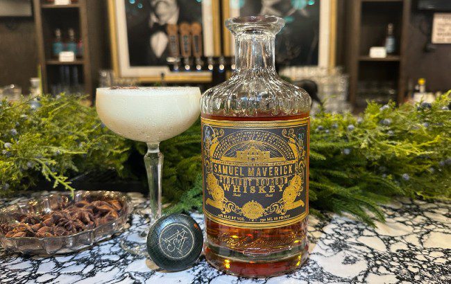 Samuel Maverick Christmas cocktail