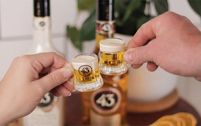 Licor 43 Baby Lager cheers