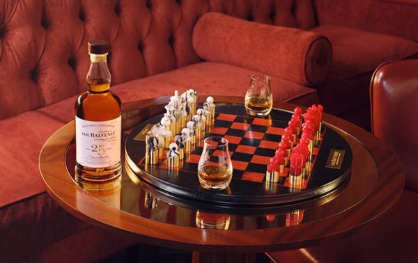 Balvenie creates luxury chessboard for Raffles London
