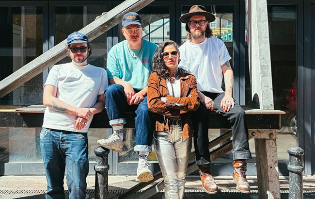 All My Gods founders. L-R: Chris Tanner, Jack Wallis, Roxy Velvet and Martyn 'Simo' Simpson