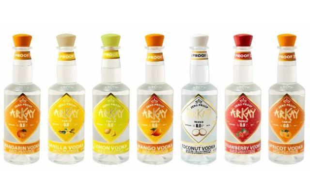 Arkay Zero Proof Vodka range