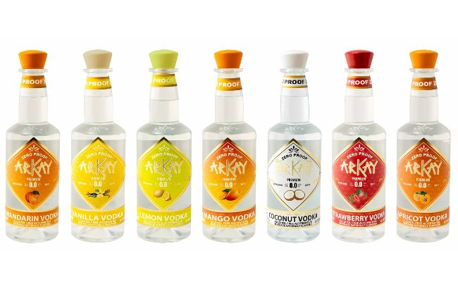 Arkay Zero Proof Vodka range