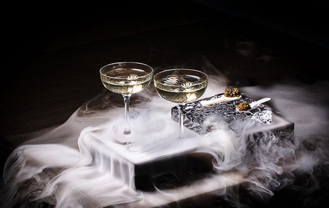 Hakkasan Cygnet Mini Caviar Martini Duet