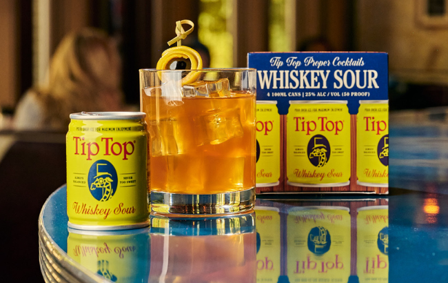 Tip Top Whiskey Sour cocktail