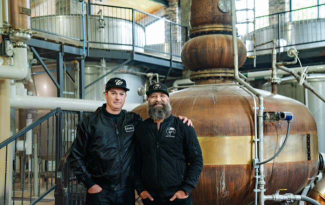 Willett Distillery's Drew Kulsveen and Bill Binder of Binder’s Stash