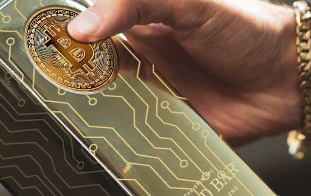 Gold Bar whiskey bitcoin