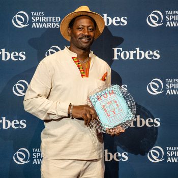 Ian Burrell poses on the red carpet after accepting the Helen David Lifetime Achievement Award at the 19th Annual Spirited Awards on July 24, 2025 in New Orleans, LA, USA.(Photo by Caitlyn Ridenour/Tales of the Cocktail)