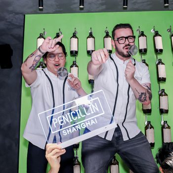 Penicillin General manager Jamie McCleave (right) leads the Shanghai team
