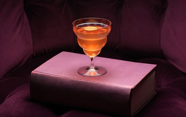 Scarfes’ twist on the Naked & Famous is called the Portrait of Fame