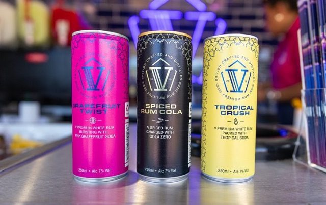 V Rum canned cocktails