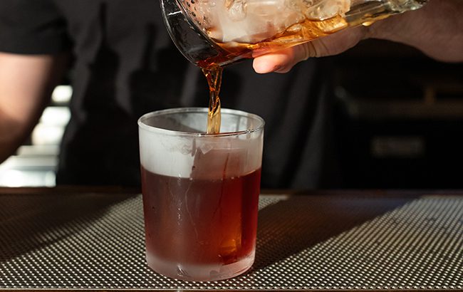 The Night Nurse, a Negroni variation, at Bespoke bar
