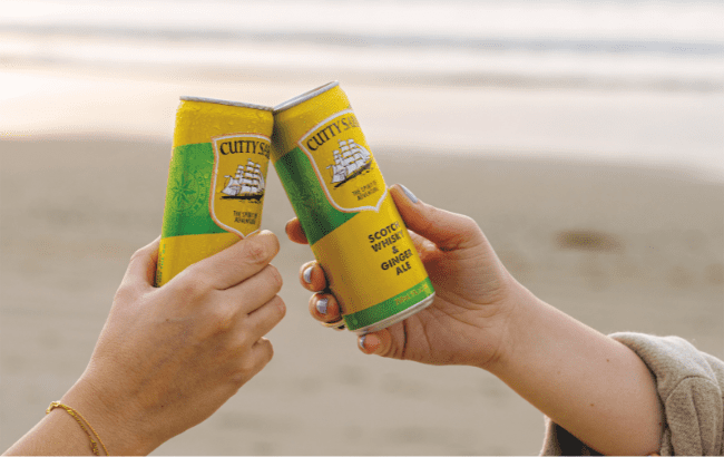 cutty sark & ginger ale