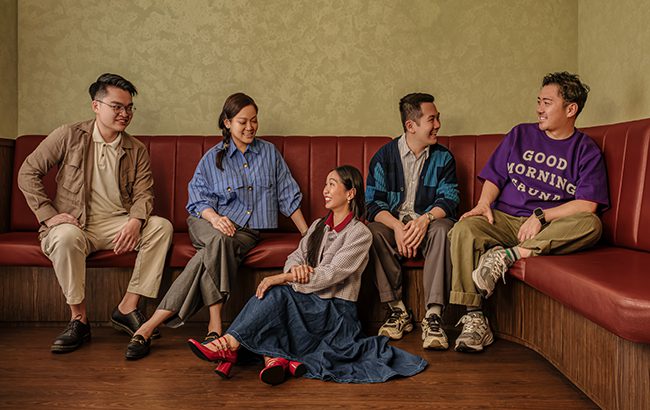 Pop City x Pony team, from Jigger & Pony Group. L-R: Head bartender Christopher Foo, co-founder Gan Guoyi, bar manager Sylvia Chong, co-founder Indra Kantono and bar programme director Aki Eguchi