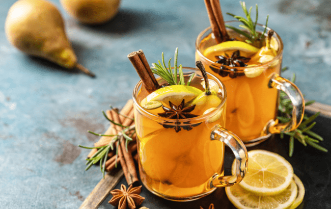 Autumn drink Hot Toddy