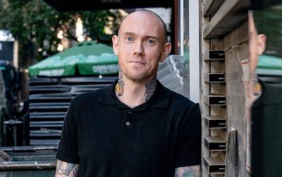 Alex and Maura Lawrence Milia depart Outline and Café Arixi