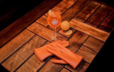Aperol debuts gloves for al fresco winter drinking