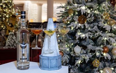 London hotel bar offers Martini trees for Christmas