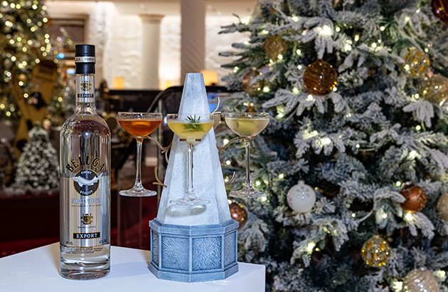 London hotel bar offers Martini trees for Christmas