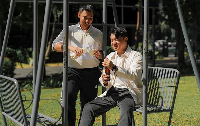 Uno Jang (left) has collaborated with chef Jason Oh