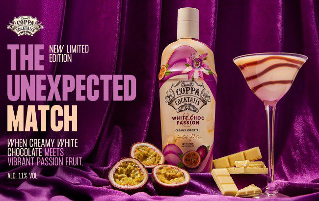 Coppa Cocktails White Choc Passion Fruit