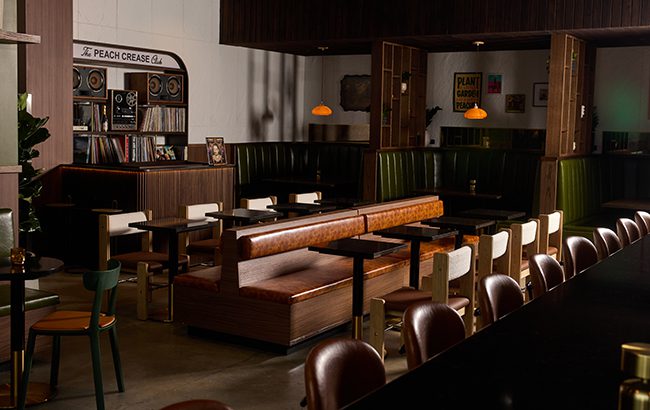 The Peach Crease Club takes its name from Jump and Jensen’s home bar during the pandemic