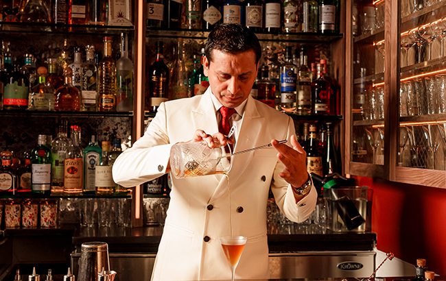 The bar team at Room 207 includes Hemant Pathak (pictured) and Sahil Essani