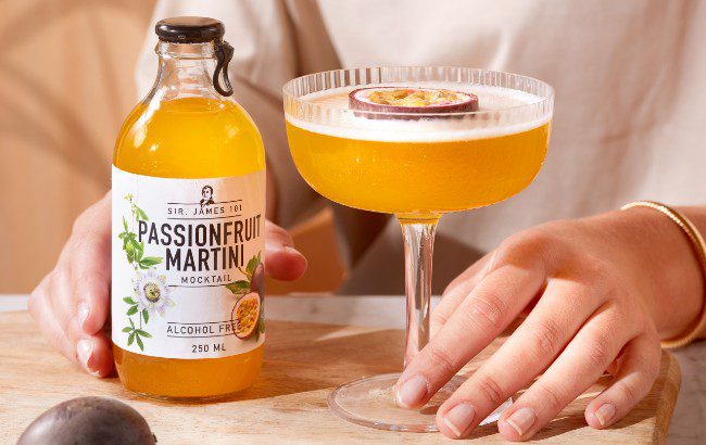 Sir James 101 Passionfruit Martini