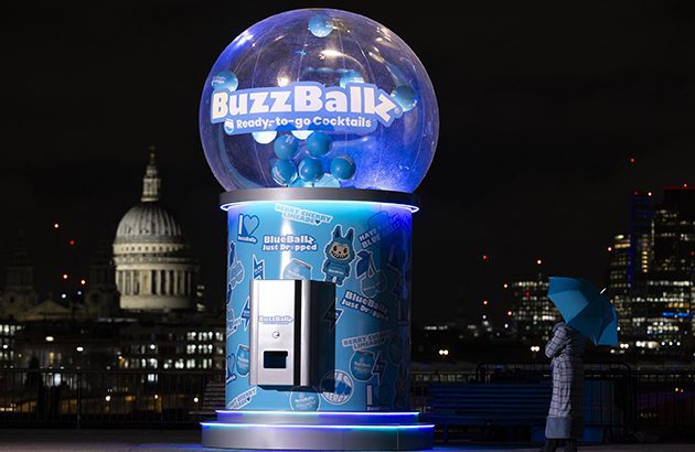 BuzzBallz unleashes 10ft gumball machine in UK