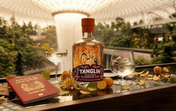 Tanglin creates Golden Blossom Gin for Changi Airport